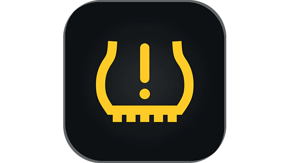 Tire pressure warning light